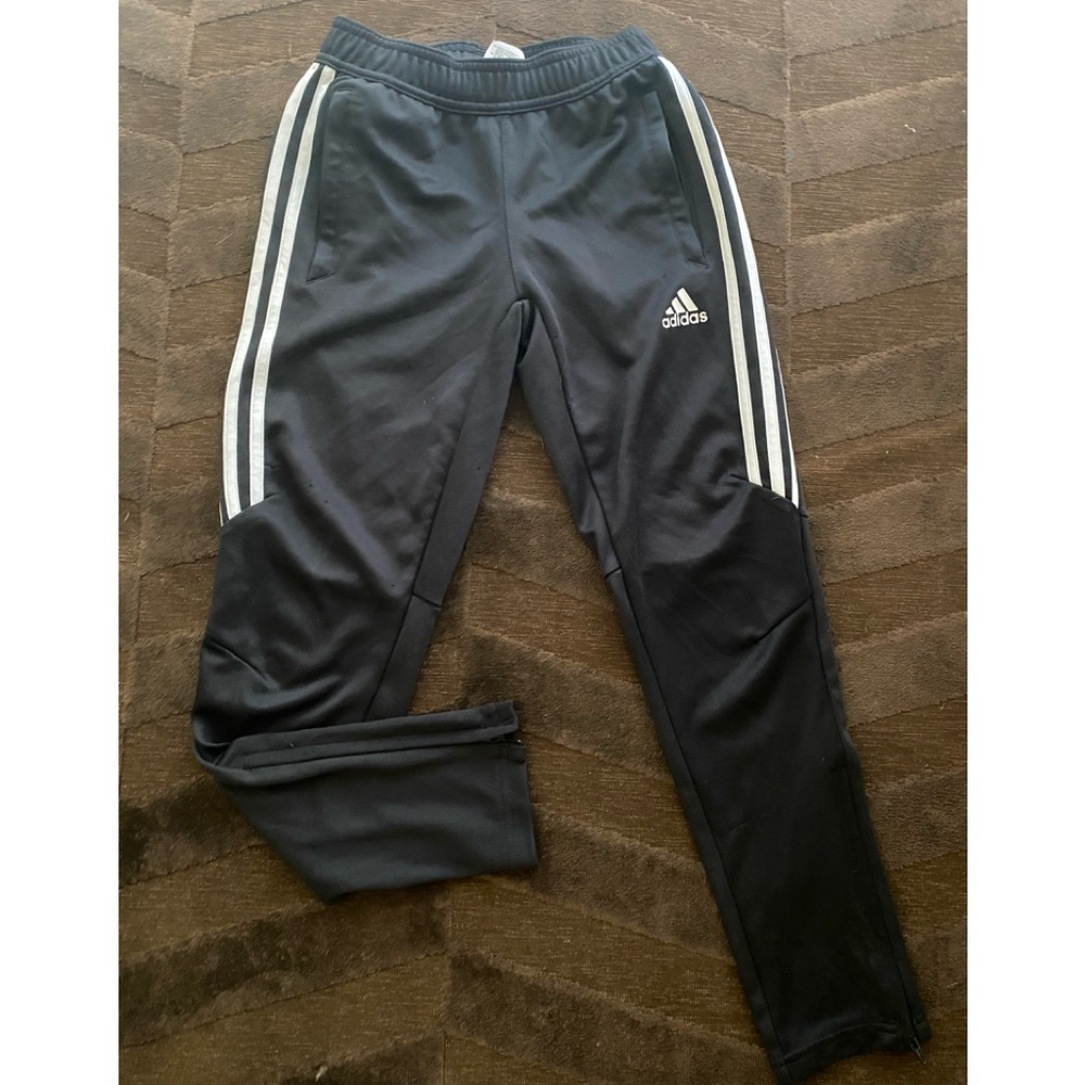 Size Small Black & White Adidas Sport Bottoms
